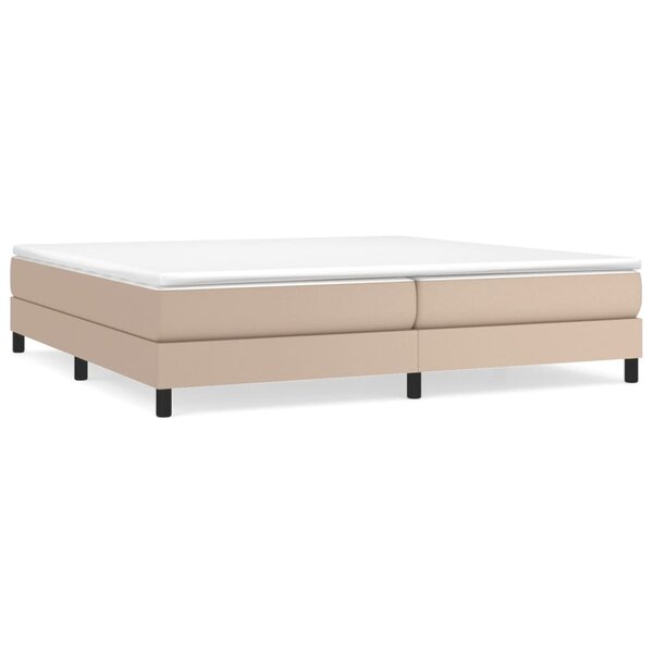 vidaXL Cadre de lit cappuccino 200x200 cm similicuir