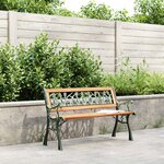 vidaXL Banc de jardin 116 cm bois de sapin massif et acier
