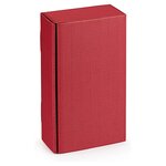 Boite micro-cannelure rouge pour 2 bouteilles 20 x 10 x 37 cm (lot de 25)