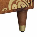 vidaXL Buffet Marron 60 x 33.5 x 75 cm Bois de manguier massif