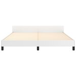 vidaXL Cadre de lit sans matelas blanc 160x200 cm similicuir