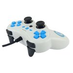 Manette filaire Olympique De Marseille blanche pour Switch