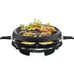 Moulinex re151812  appareil a raclette multifonctions  plancha et crepes 6 personnes noir