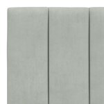 vidaXL Cadre de lit sans matelas gris clair 90x200 cm velours