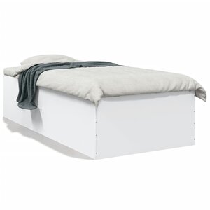 vidaXL Cadre de lit sans matelas blanc 100x200 cm