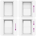 vidaXL Store plissé 80x100 cm Blanc