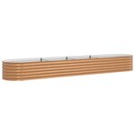 vidaXL Jardinière surélevée Marron 400 x 80 x 44 cm Acier