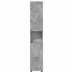 vidaXL Ensemble d'armoire de salle de bain TULUM Gris béton