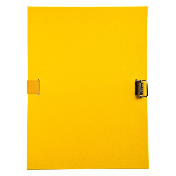 Chemise À Sangle Dos Extensible Avec Rabat En Pied Et Boucle À Coulisseau Cranté - Polypropylène - Jaune - X 10 - Exacompta