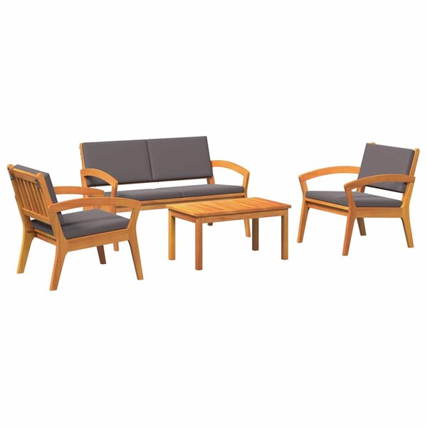 vidaXL Ensemble bistrot 4 Pièces Marron 75 x 45 x 38cm