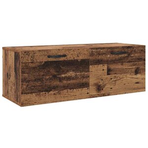 vidaXL Meuble mural Vieux bois 100 x 36.5 x 35 cm Bois d'ingénierie