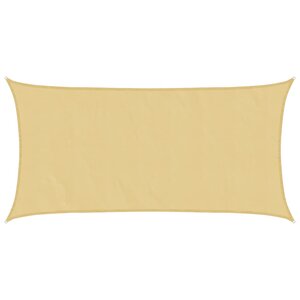 vidaXL Voile d'ombrage sable 6x3 m 100   polyester oxford