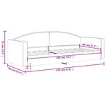 vidaXL Lit de repos gris clair 80x200 cm tissu