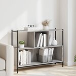vidaXL Bibliothèque sonoma gris 102x28x77 5 cm bois d'ingénierie