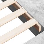 vidaXL Cadre de lit gris béton 90x190 cm bois d'ingénierie