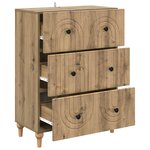vidaXL Armoire à tiroirs Chêne artisanal 66 x 34 5 x 90 cm