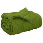 vidaXL Duvet d'hiver Vert 200 x 140 cm Microfibre