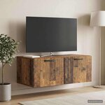 vidaXL Meuble TV mural Bois ancien 78 5 x 41 x 30 cm Bois d'ingénierie