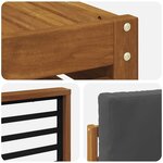 vidaXL Ensemble de canapés d'extérieur 11 pc Naturel et Anthracite