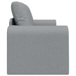vidaXL Canapé-lit pliant Gris clair 148 x 71 x 83 cm tissu