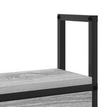 vidaXL Tête de lit de rangement Sonoma gris 150 cm Bois d'ingénierie