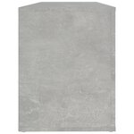 vidaXL Armoire à chaussures Gris béton 100x35x45 cm Bois d'ingénierie