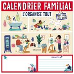 Calendrier Familial 2024-2025 - 28 5x28 Cm - L'organise Tout - Draeger paris