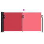 vidaXL Auvent latéral rétractable rouge 100x300 cm