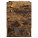 vidaXL Table d'appoint Chêne fumé 40 x 40 x 56 cm Bois d'ingénierie