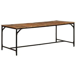 vidaXL Table à manger 200x100x75 cm bois de manguier massif brut