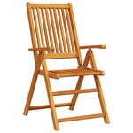 vidaXL Ensemble de salle à manger pour jardin 9 Pièces Marron