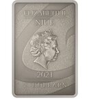 Pièce de monnaie 2 Dollars Niue 2021 1 once argent Antique – Le Cauchemar avant Noël (Oogie Boogie)