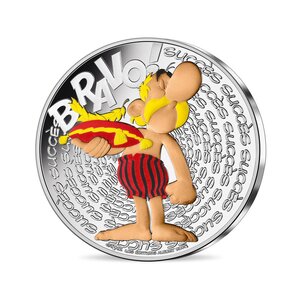 Monnaie de 50€ Argent Colorisée - Astérix Succès - Millésime 2022