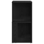 Buffet d'angle vidaXL Noir Chêne 33x33x67 cm Bois d'ingénierie
