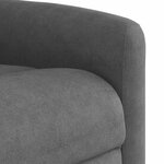 vidaXL Fauteuil inclinable gris foncé tissu microfibre