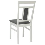vidaXL Chaise de salle à manger 2 Pièces Blanc et Gris