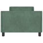 vidaXL Cadre de lit pour enfants avec tête de lit Vert Mer 90 x 190 cm