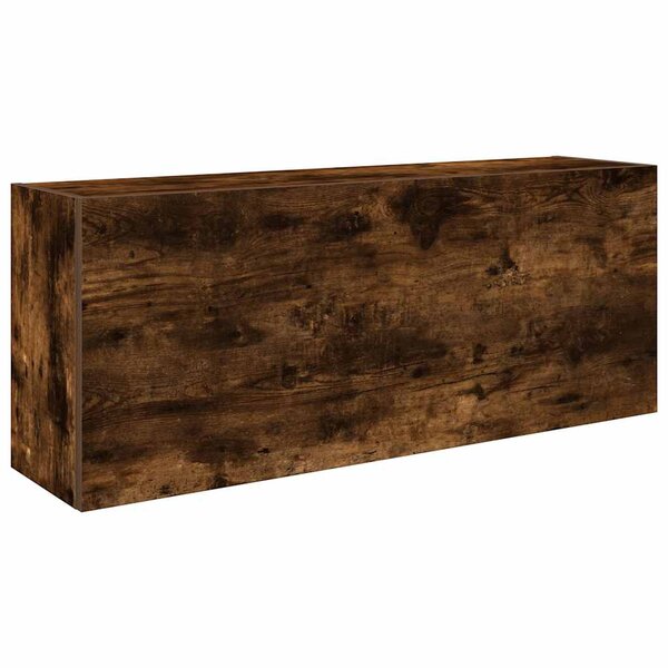 vidaXL Armoire murale de bain chêne fumé 100x25x40cm bois d'ingénierie