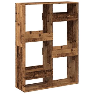 vidaXL Cloison de séparation vieux bois 100x33x135cm bois d'ingénierie