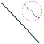 vidaXL Tuteurs spirales pour plantes 5 Pièces Vert 170 cm