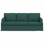 vidaXL Canapé Vert foncé 201 x 80 x 85 cm tissu
