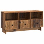 vidaXL Meuble TV Bois ancien 102 x 34 5 x 50 cm Bois d'ingénierie