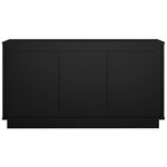 vidaXL Buffet noir 102x35x55 cm bois d'ingénierie