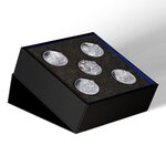 L'Art de la Plume – Jules Verne - Coffret complet - 20€ Argent Haut Relief et quatre Voyages Extraordinaires