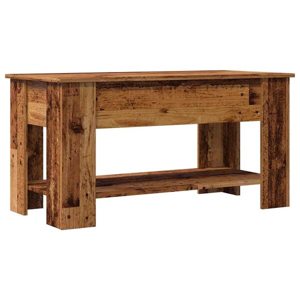 vidaXL Table basse vieux bois 101x49x52 cm bois d'ingénierie