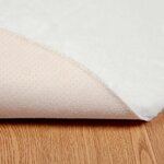 vidaXL Tapis en Fourrure Synthétique de Lapin Olite Blanc Ø 160 cm