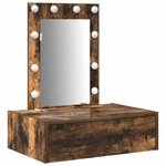 vidaXL Table de Toilette Marron 60 x 40 x 70 cm Bois d'ingénierie