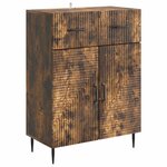 vidaXL Buffet Chêne fumé 66 x 34 5 x 89 5 cm Bois d'ingénierie