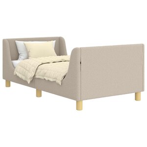 vidaXL Cadre de lit pour enfants avec tête de lit Gris clair