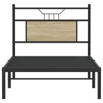vidaXL Cadre de lit sans matelas chêne sonoma 90x200 cm